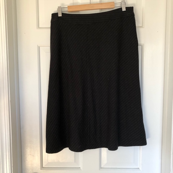 Banana Republic • Striped Wool knit A-Line Skirt - Picture 3 of 6